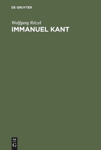 Immanuel Kant: Eine Biographie