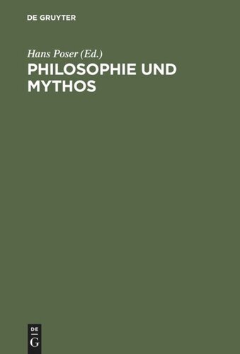 Philosophie und Mythos: Ein Kolloquium