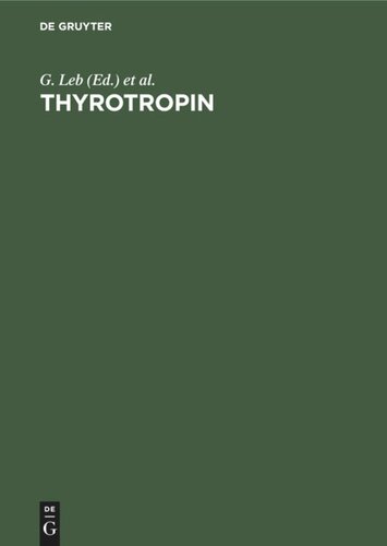 Thyrotropin: Ultrasensitive THS measurement in clinical research and diagnostics