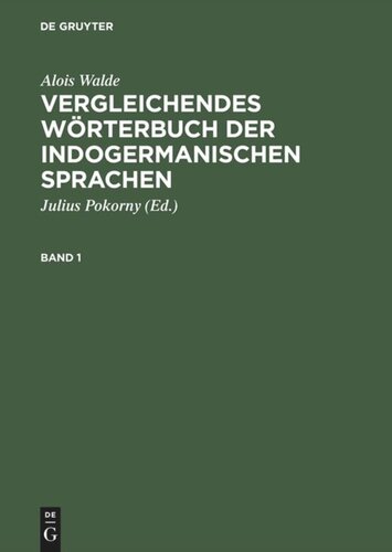 Vergleichendes Wörterbuch der indogermanischen Sprachen