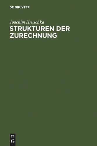 Strukturen der Zurechnung