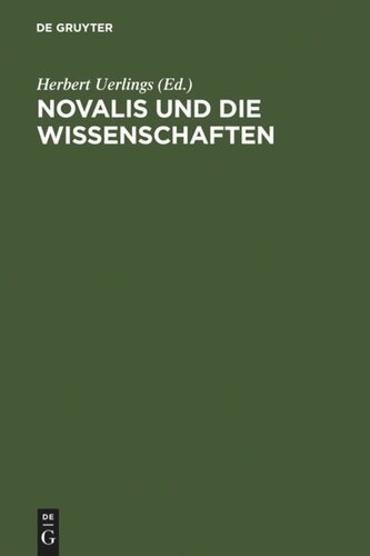 Novalis und die Wissenschaften