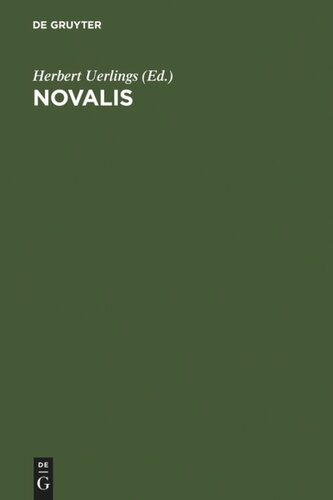 Novalis: Poesie und Poetik