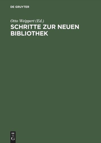 Schritte zur Neuen Bibliothek: Rudolf Frankenberger zum Abschied aus dem Dienst