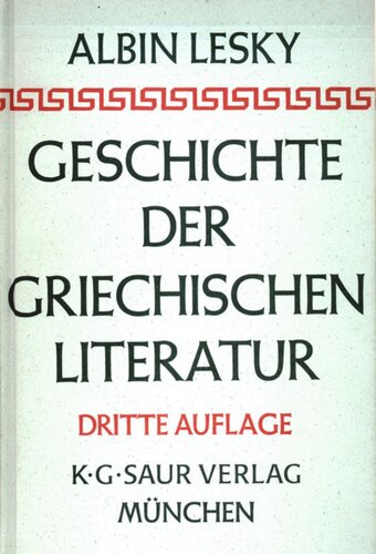 Geschichte der griechischen Literatur