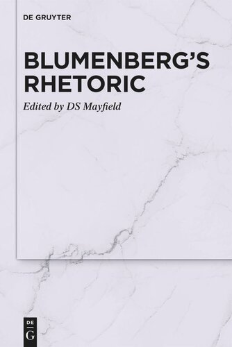 Blumenberg’s Rhetoric