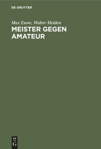 Meister gegen Amateur