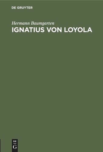 Ignatius von Loyola: Vortrag zum Besten der Überschwemmten Spaniens am 17. November 1879 in Strassburg gehalten