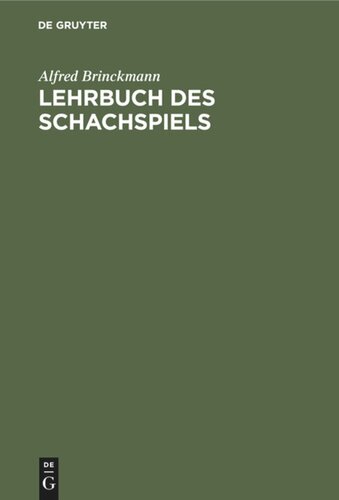 Lehrbuch des Schachspiels