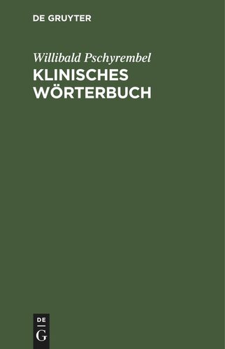 Klinisches Wörterbuch