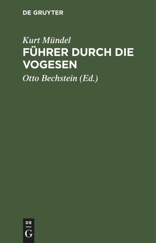 Führer durch die Vogesen