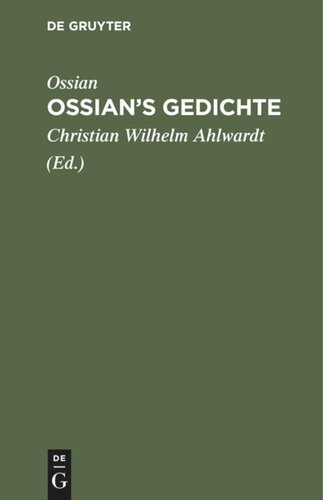 Ossian’s Gedichte