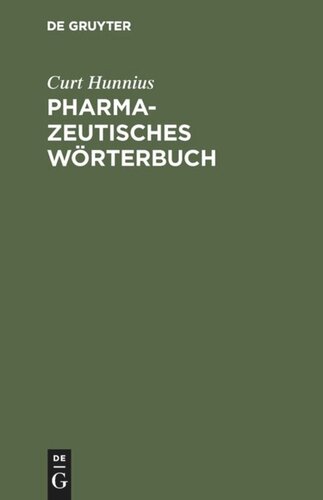 Pharmazeutisches Wörterbuch