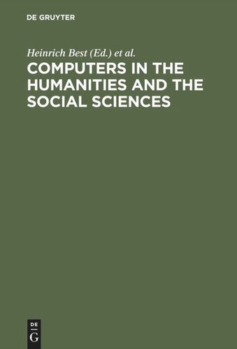 Computers in the humanities and the social sciences: Achievements of the 1980s, prospects for the 1990s. Proceedings of the Cologne Computer Conference 1988 uses of the computer in the humanities and social sciences held at the University of Cologne, September 1988