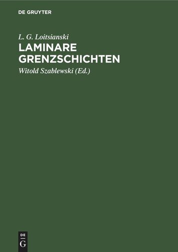 Laminare Grenzschichten