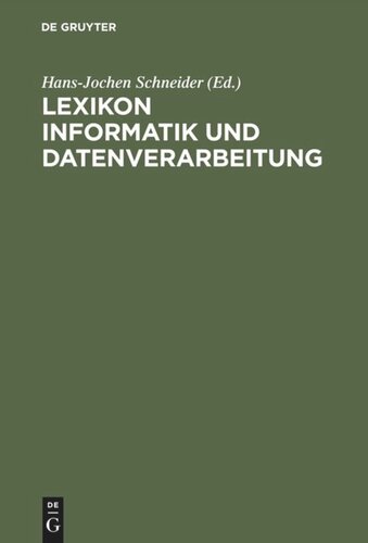 Lexikon Informatik und Datenverarbeitung