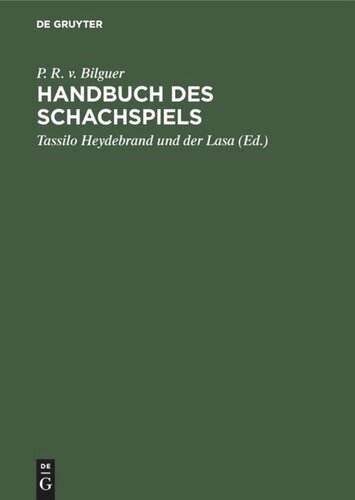 Handbuch des Schachspiels