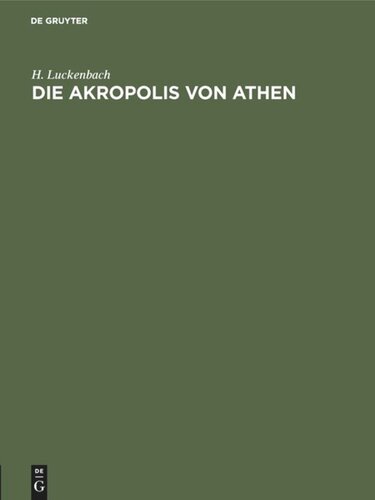 Die Akropolis von Athen