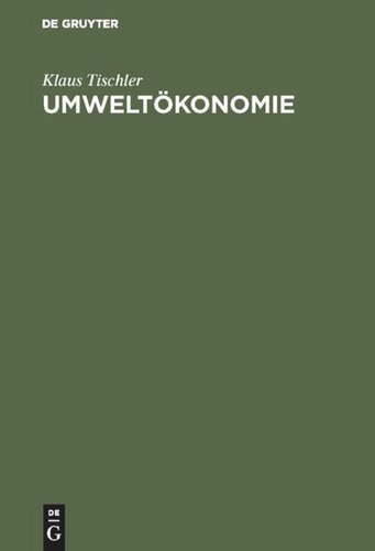 Umweltökonomie