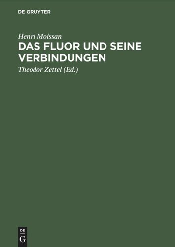 Das Fluor und seine Verbindungen