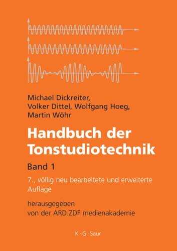 Handbuch der Tonstudiotechnik