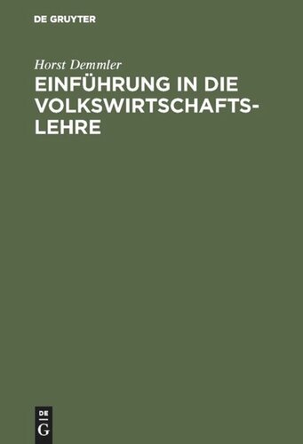 Einführung in die Volkswirtschaftslehre: Übungsbuch zur Preistheorie