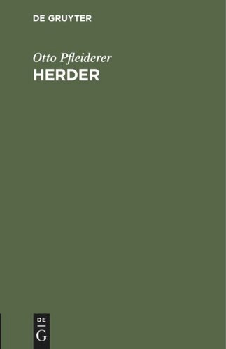 Herder: Rede zur Gedenkfeier im Rathaus zu Berlin am 16. Dezember 1903