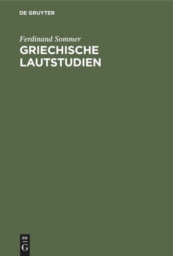 Griechische Lautstudien