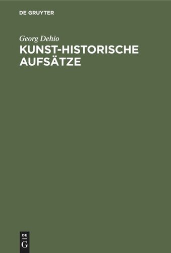 Kunst-historische Aufsätze