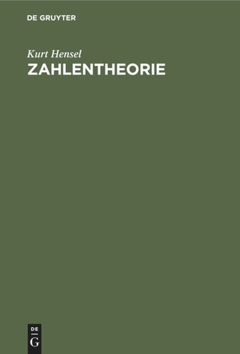 Zahlentheorie