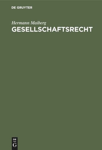 Gesellschaftsrecht