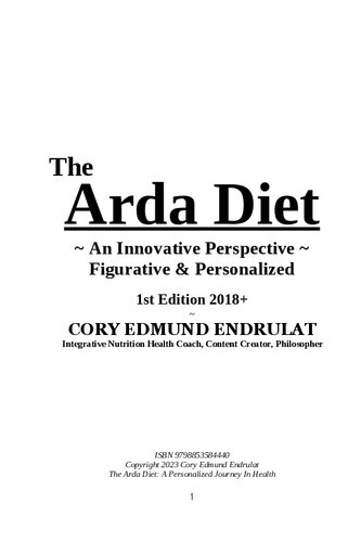 The Arda Diet: A Personalized Full Journey In Health