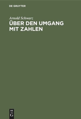 Über den Umgang mit Zahlen: Einführung in die Statistik