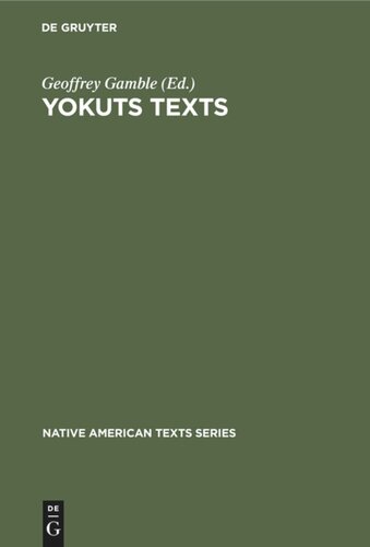 Yokuts Texts