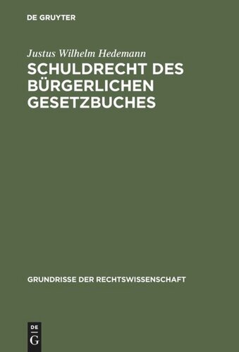 Schuldrecht des Bürgerlichen Gesetzbuches