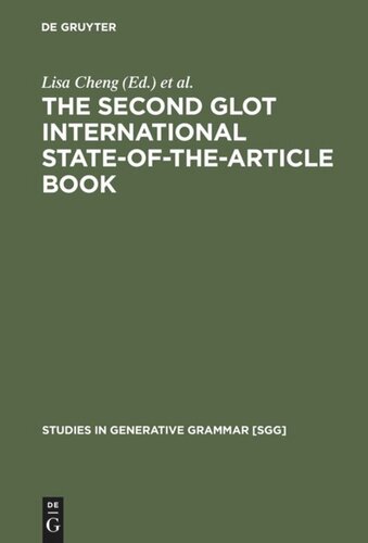 The Second Glot International State-of-the-Article Book: The Latest in Linguistics