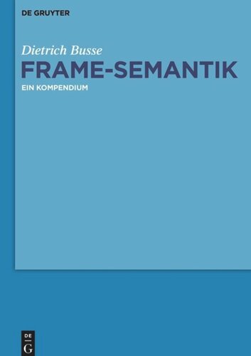 Frame-Semantik: Ein Kompendium