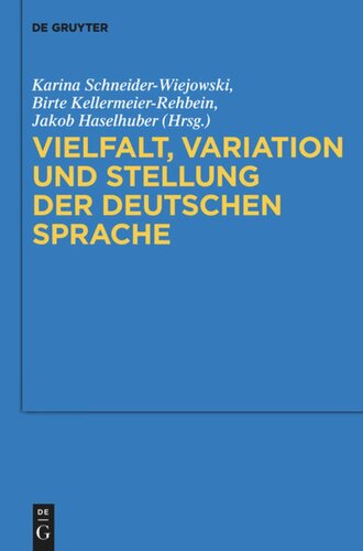 Vielfalt, Variation und Stellung der deutschen Sprache