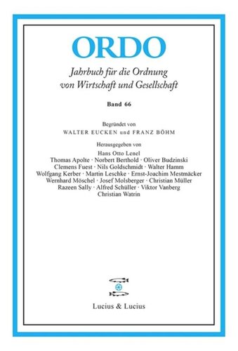 ORDO: Jahrbuch für die Ordnung von Wirtschaft und Gesellschaft