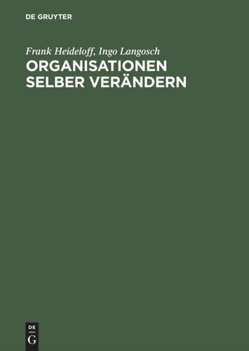 Organisationen selber verändern: Trainingskonzepte und Trainingsunterlagen