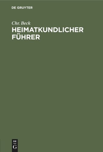 Heimatkundlicher Führer: Für junge Wanderer