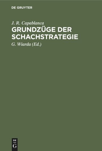 Grundzüge der Schachstrategie