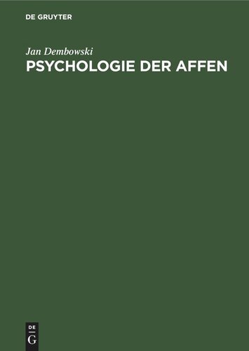 Psychologie der Affen