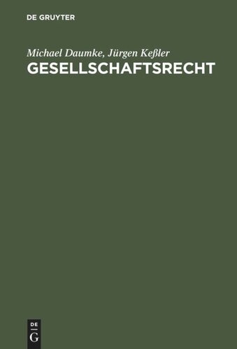 Gesellschaftsrecht: Intensivkurs