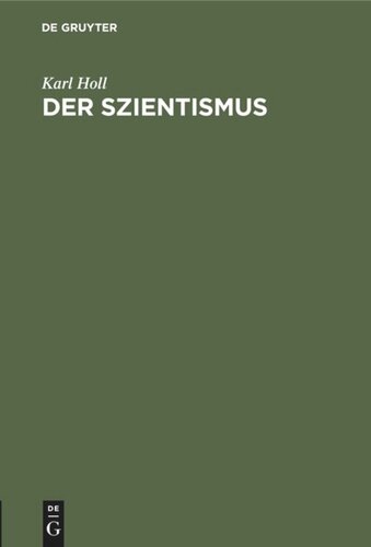 Der Szientismus