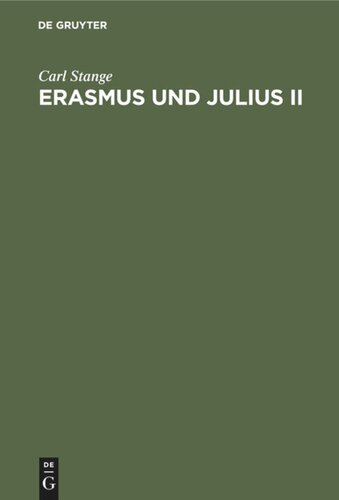 Erasmus und Julius II: Eine Legende