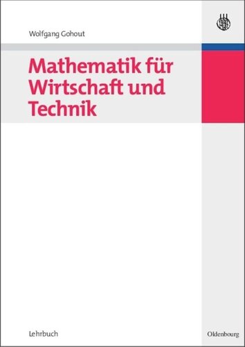 Mathematik für Wirtschaft und Technik