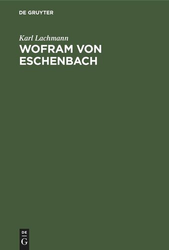 Wofram von Eschenbach