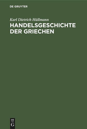 Handelsgeschichte der Griechen