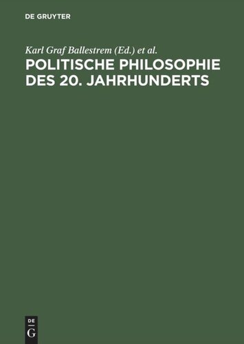 Politische Philosophie des 20. Jahrhunderts